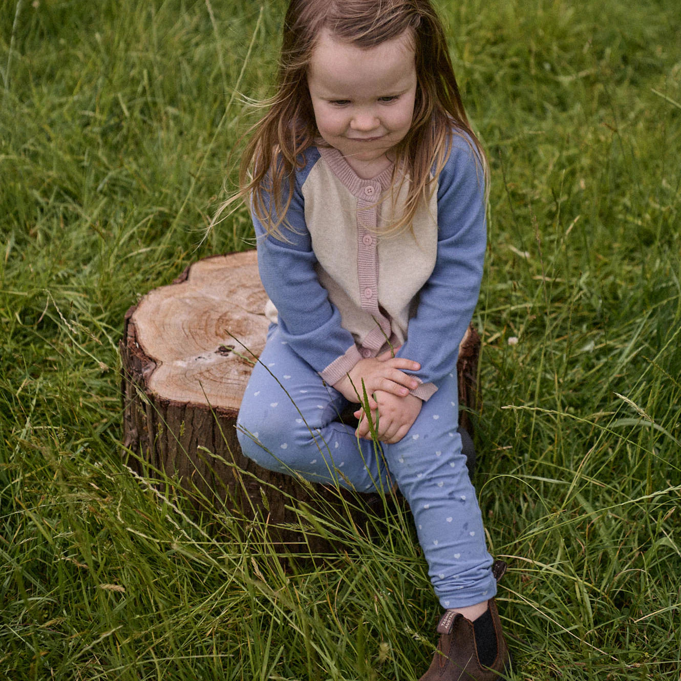 LEGGINGS - Hearts Bluebelle | Nature Baby