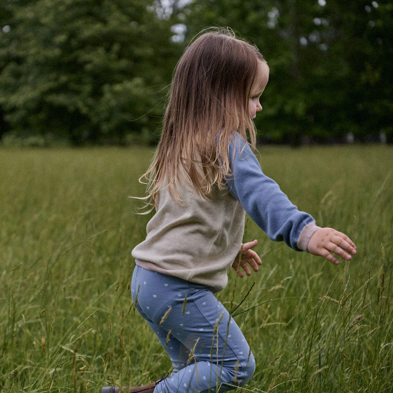 LEGGINGS - Hearts Bluebelle | Nature Baby