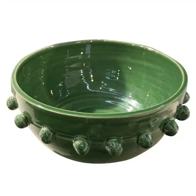 Terracotta Bowl - Green 32cm | Le Forge