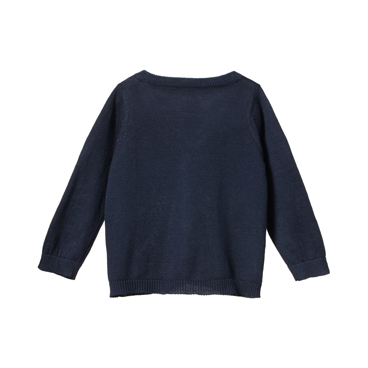 LIGHT COTTON KNIT CARDIGAN - Navy | Nature Baby