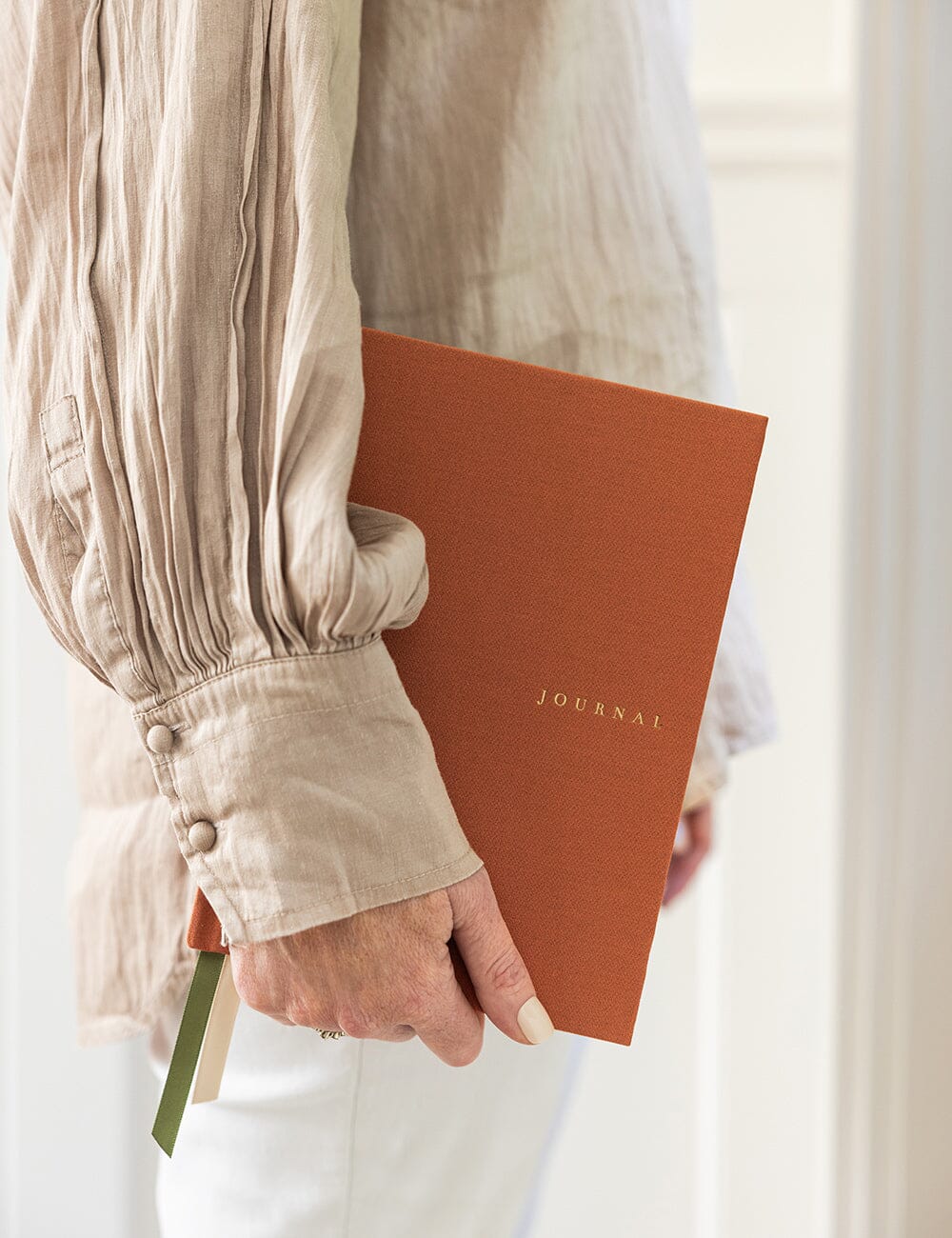 Linen Bound Journal - Burnt Clay (Blank Journal) | Bespoke Letterpress