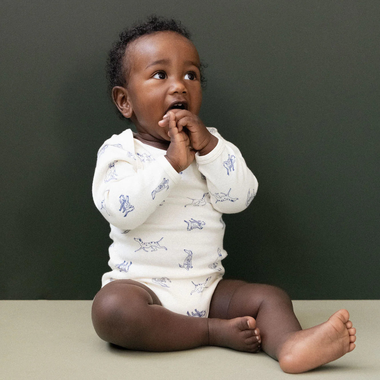 LONG SLEEVE BODYSUIT - Best Friend Print | Nature Baby