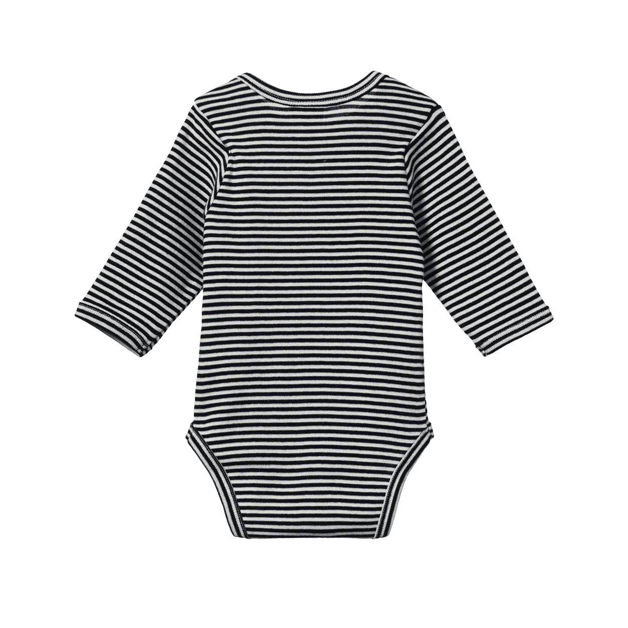 LONG SLEEVE BODYSUIT - Navy Stripe | Nature Baby