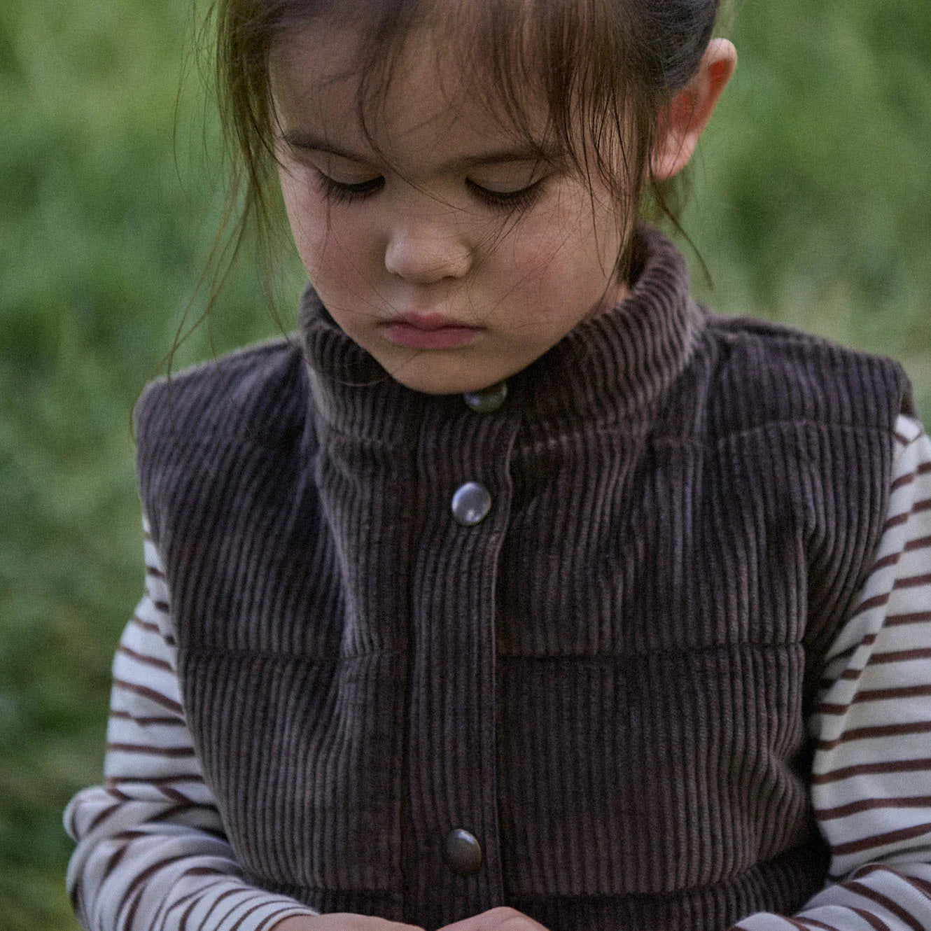 LONG SLEEVE RIVER TEE - Pinecone Sailor Stripe | Nature Baby