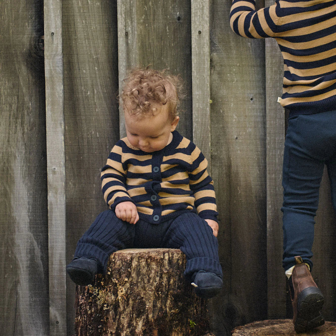 LOU PANTS COTTON KNIT - Navy | Nature Baby