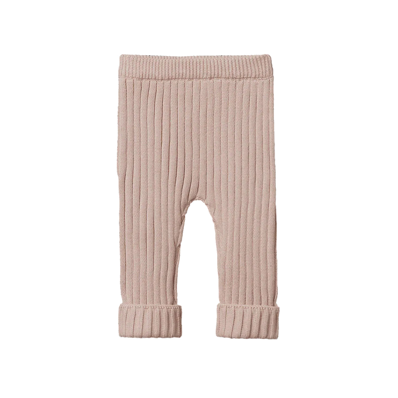 LOU PANTS COTTON KNIT - Rose Dust | Nature Baby