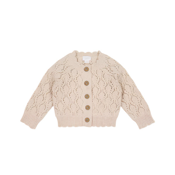 Livvy Cardigan - Light Oatmeal Marle | Jamie Kay