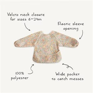 Long Sleeve Bib - Cherries | Mushie