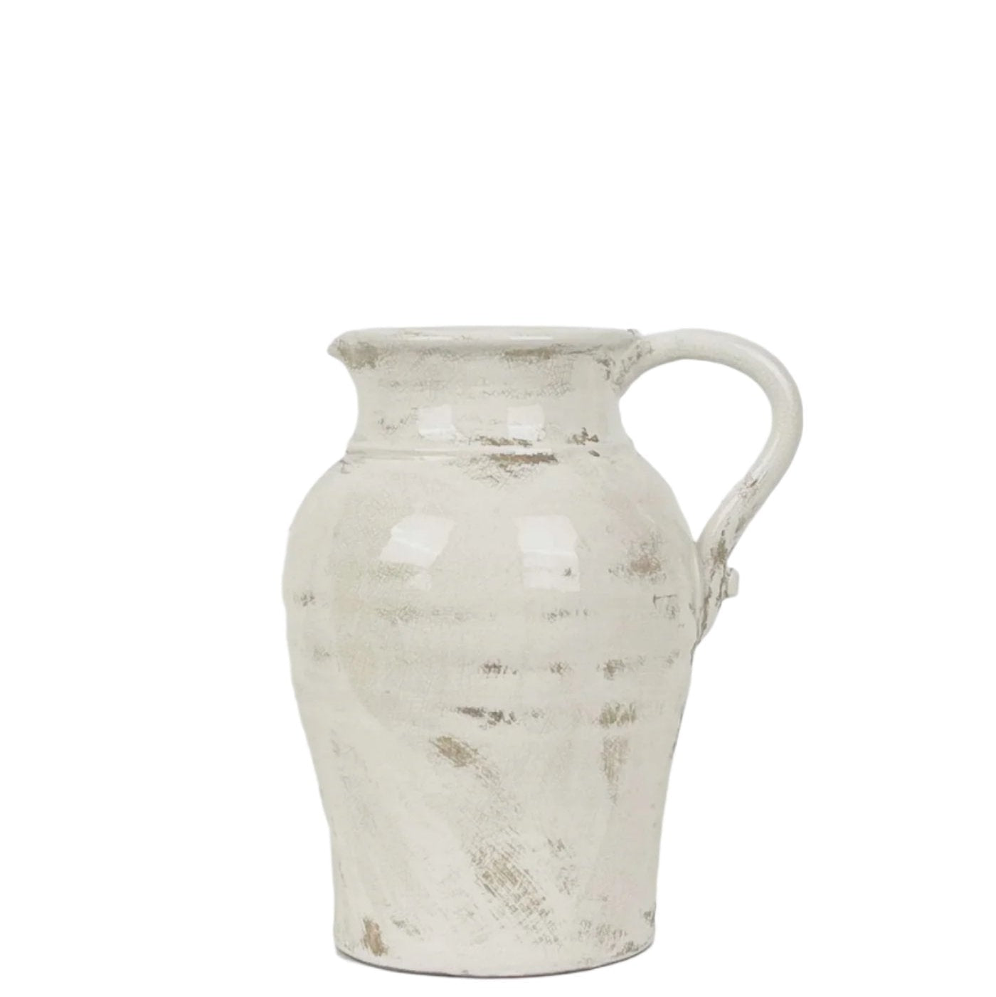 Luna Aged White Jug | French Country