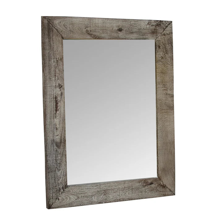 Wooden Rectangle Mirror | Blue Goose Imports