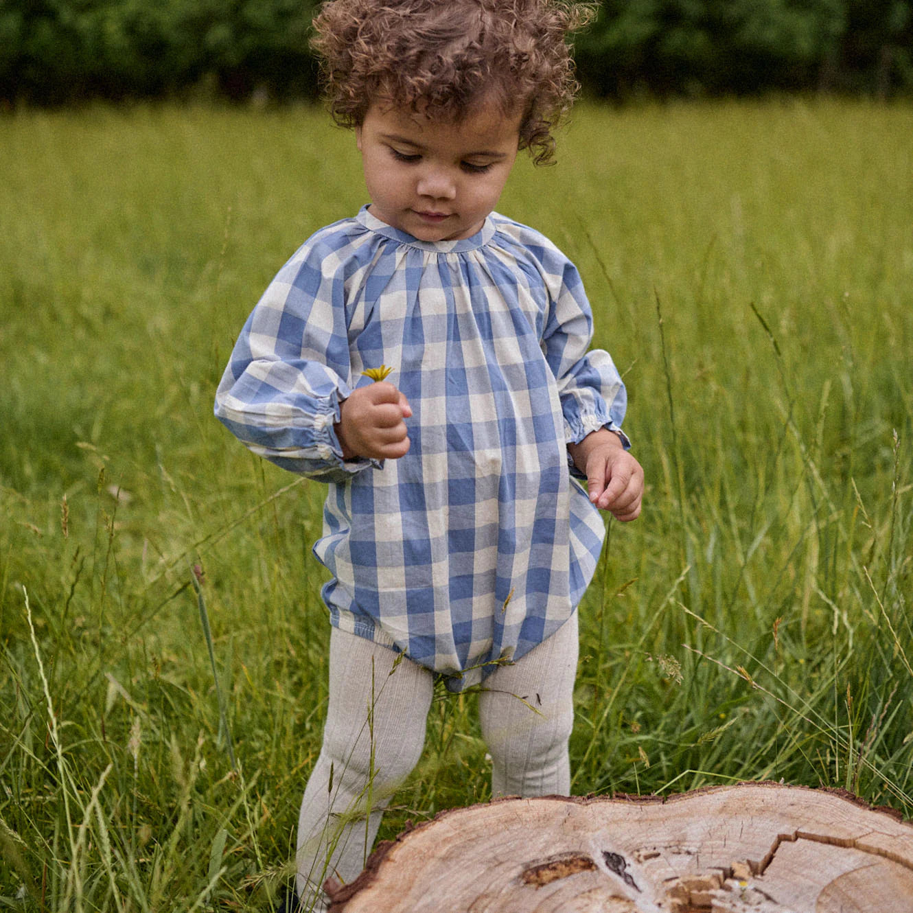 ORGANIC COTTON TIGHTS - Oatmeal Marl | Nature Baby