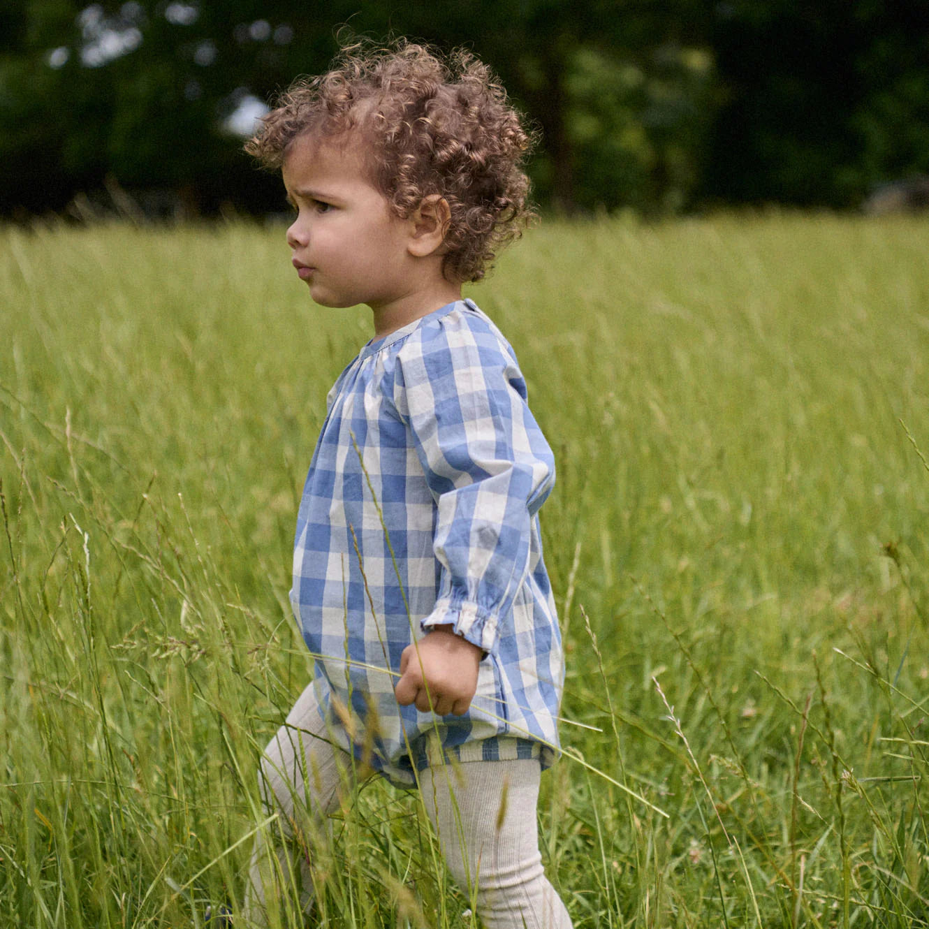 ORGANIC COTTON TIGHTS - Oatmeal Marl | Nature Baby