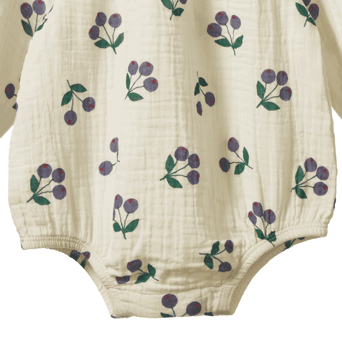 MEADOW BODYSUIT MUSLIN - Winter Berry Natural Print | Nature Baby