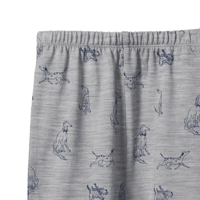 MERINO 2PC LONG SLEEVE PYJAMAS - Best Friend Print | Nature Baby