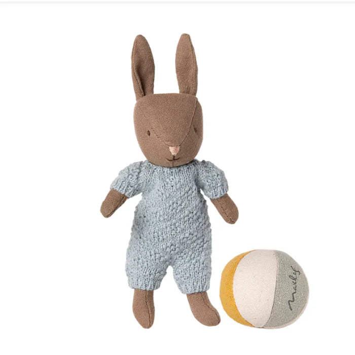 Rabbit Set Micro - Brown Blue | Maileg