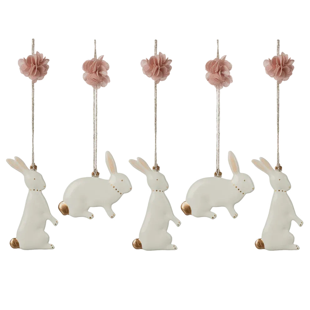 Metal Ornaments - Easter Bunny - 5pcs | Maileg