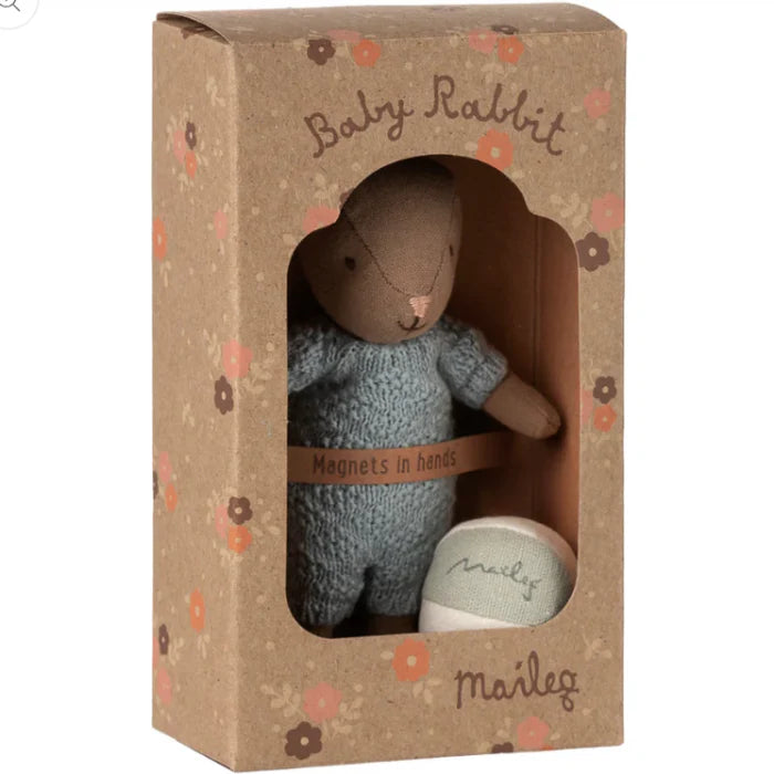 Rabbit Set Micro - Brown Blue | Maileg