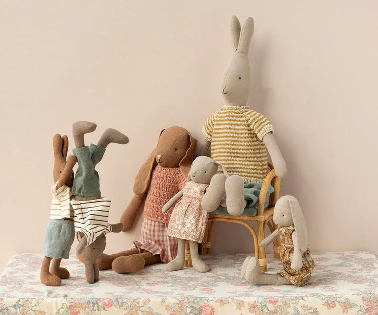 Bunny Size 3 Brown Shirt and Skirt | Maileg
