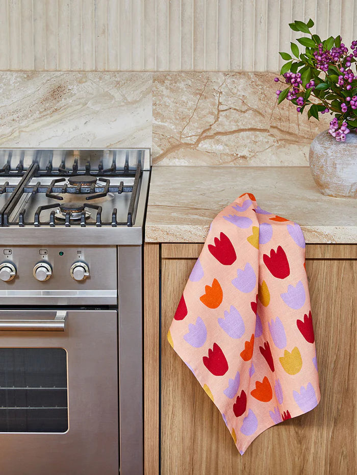Tulip Fields Tea Towel | Mosey Me