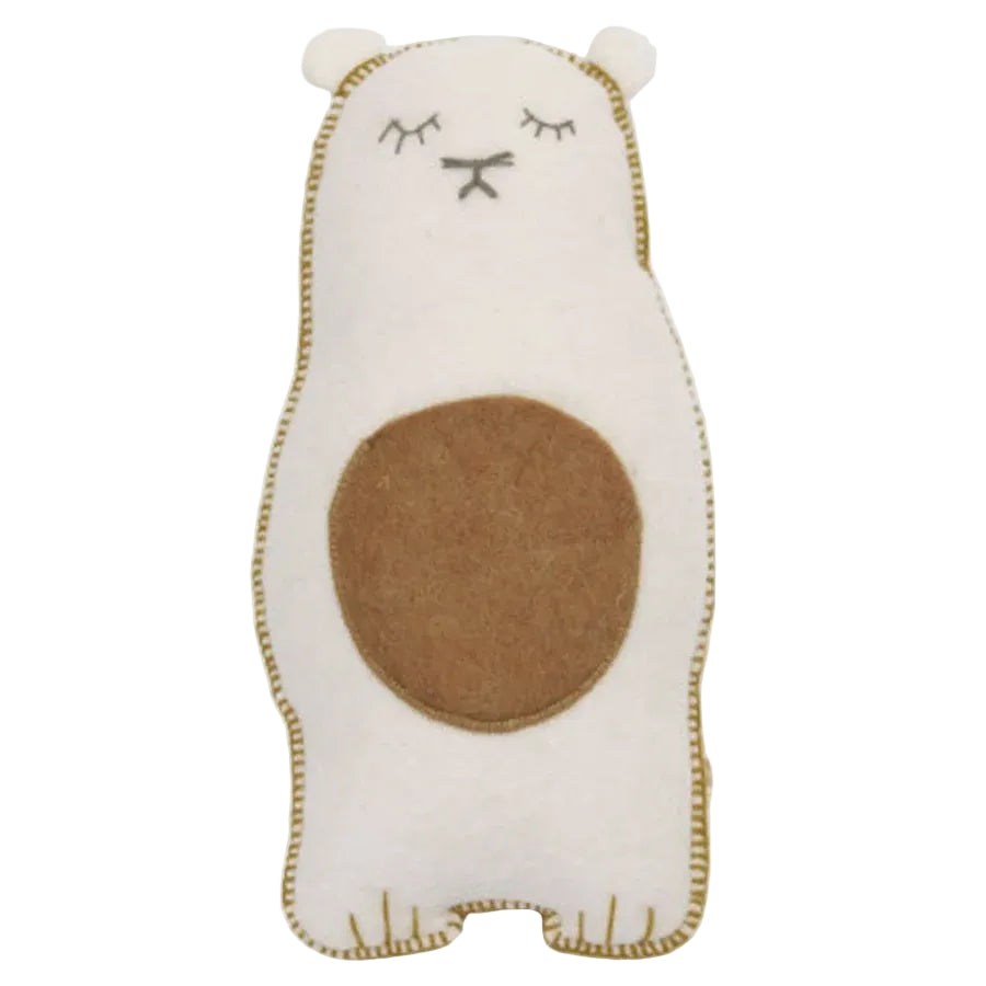 Grizzly Pasu Felt & Kapok Cushion - Natural | Muskhane
