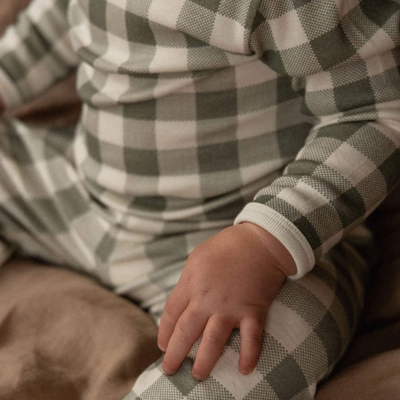 2PC LONG SLEEVE PYJAMAS - Crispin Check | Nature Baby