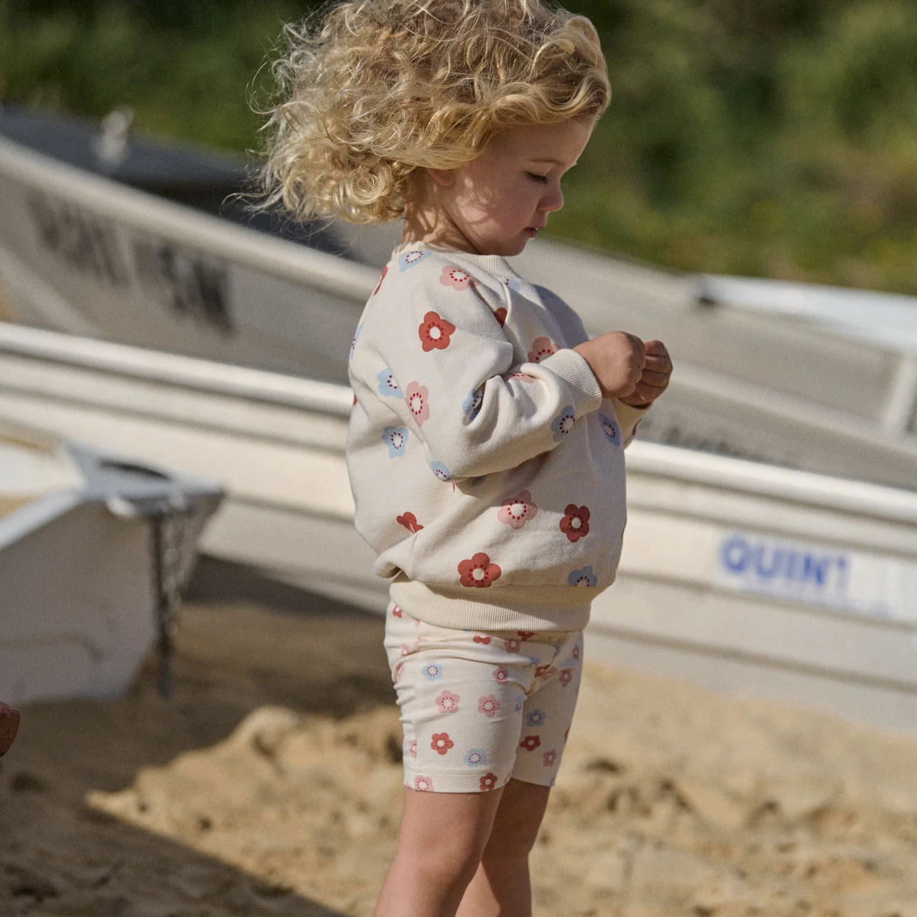 SELBY SHORTS - Petite Flora Stamp Print | Nature Baby