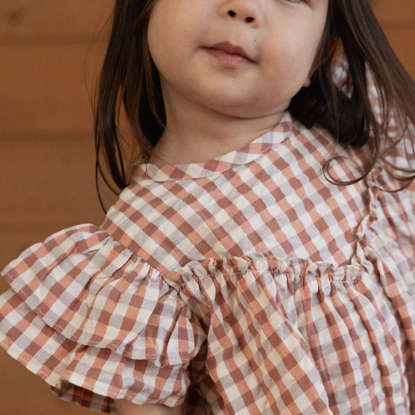 UNA DRESS - Dandelion Gingham | Nature Baby