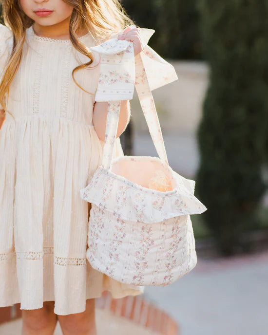 Easter Basket || Floral Stripe | Noralee