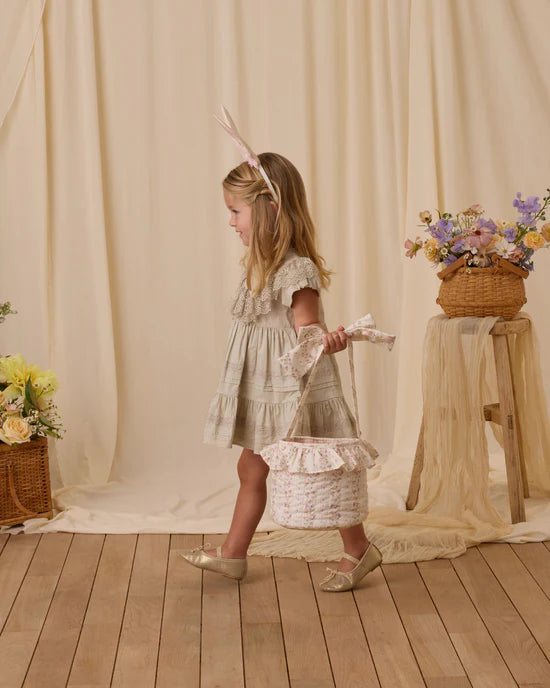 Easter Basket || Floral Stripe | Noralee