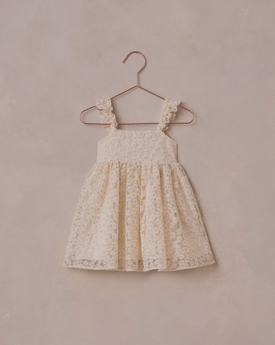 Mara Dress | Embroidered Daisy Tulle | Noralee