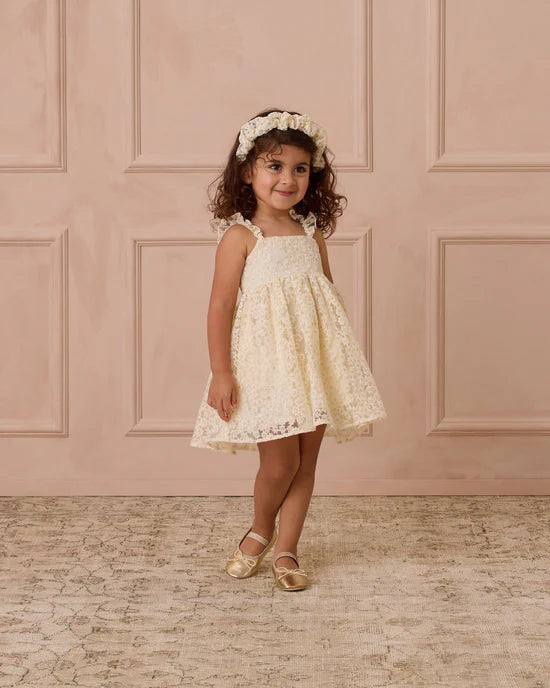 Mara Dress | Embroidered Daisy Tulle | Noralee