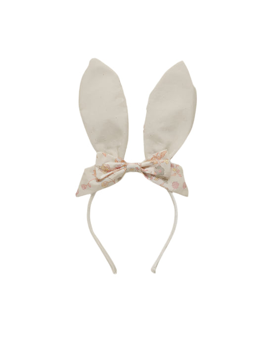 Bunny Headband || Pastel Floral - NATURAL |  Noralee