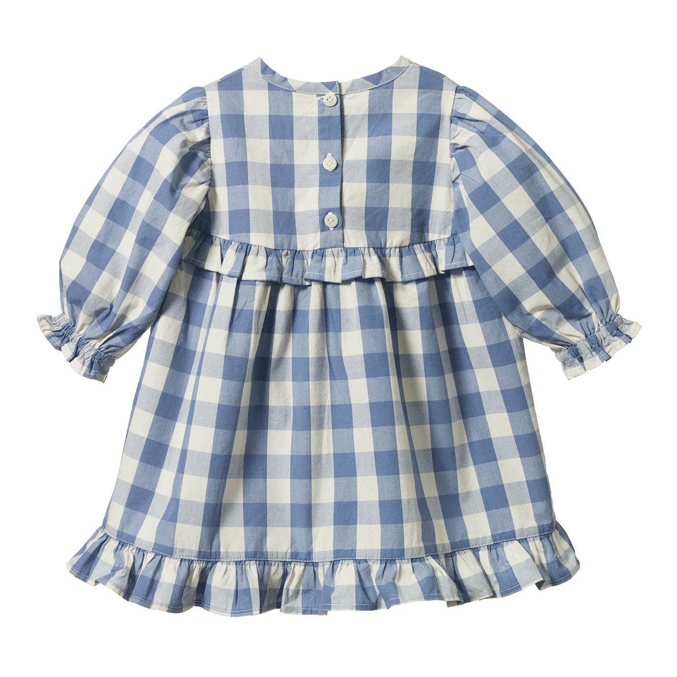 NORA DRESS - Bluebelle Check | Nature Baby