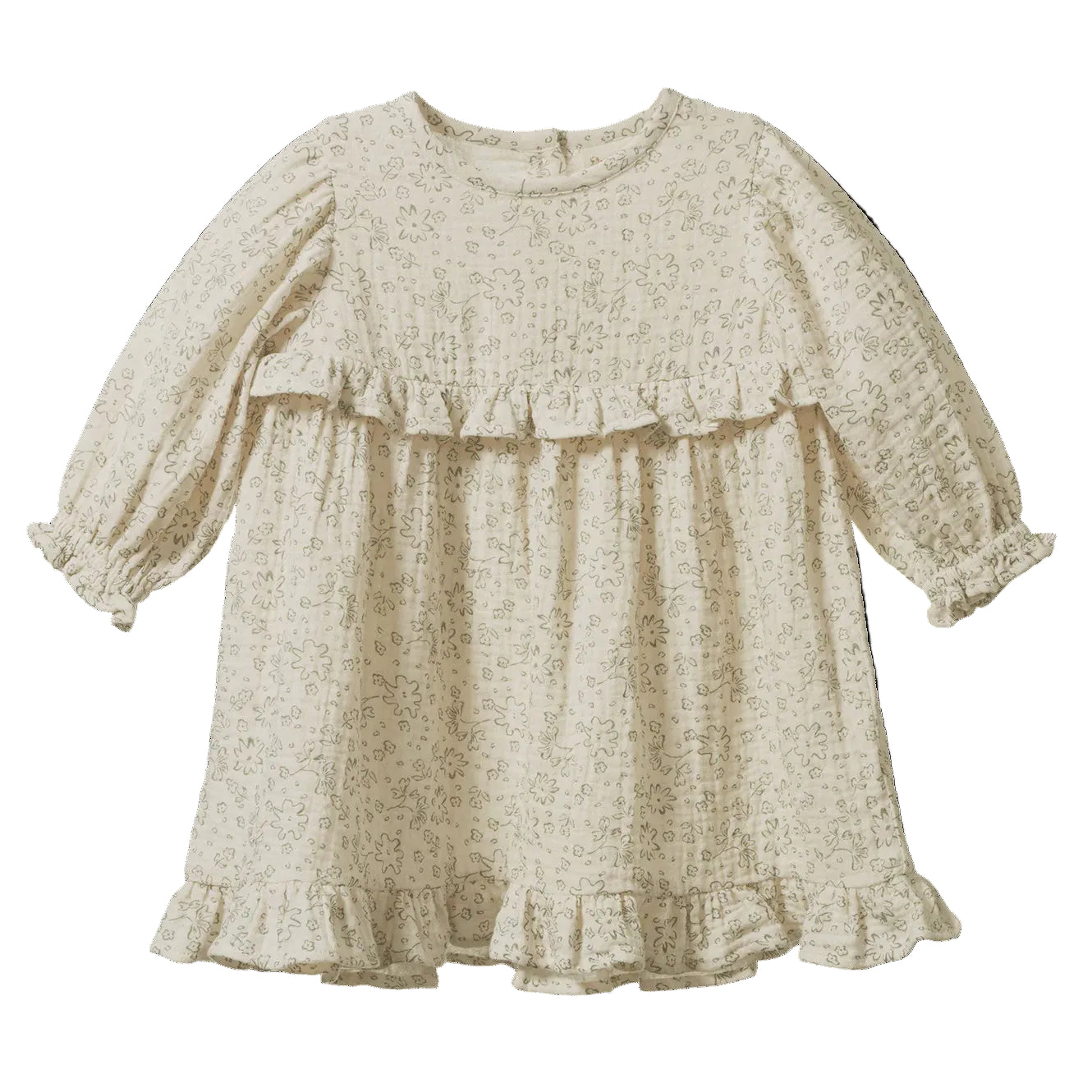 NORA DRESS MUSLIN - Bloomsbury Print | Nature Baby