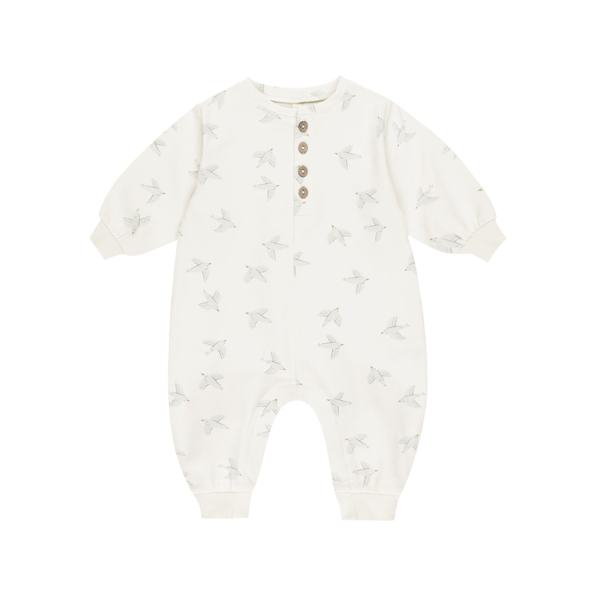 Relaxed Jumpsuit || Birds | Quincy Mae