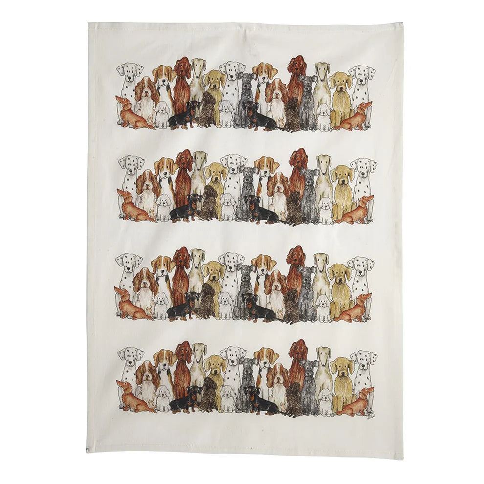 Dog Recycled Cotton Tea Towel | Naasgransgarden
