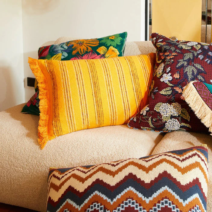 Nicolette Woven Cushion - Marigold | Sage x Clare
