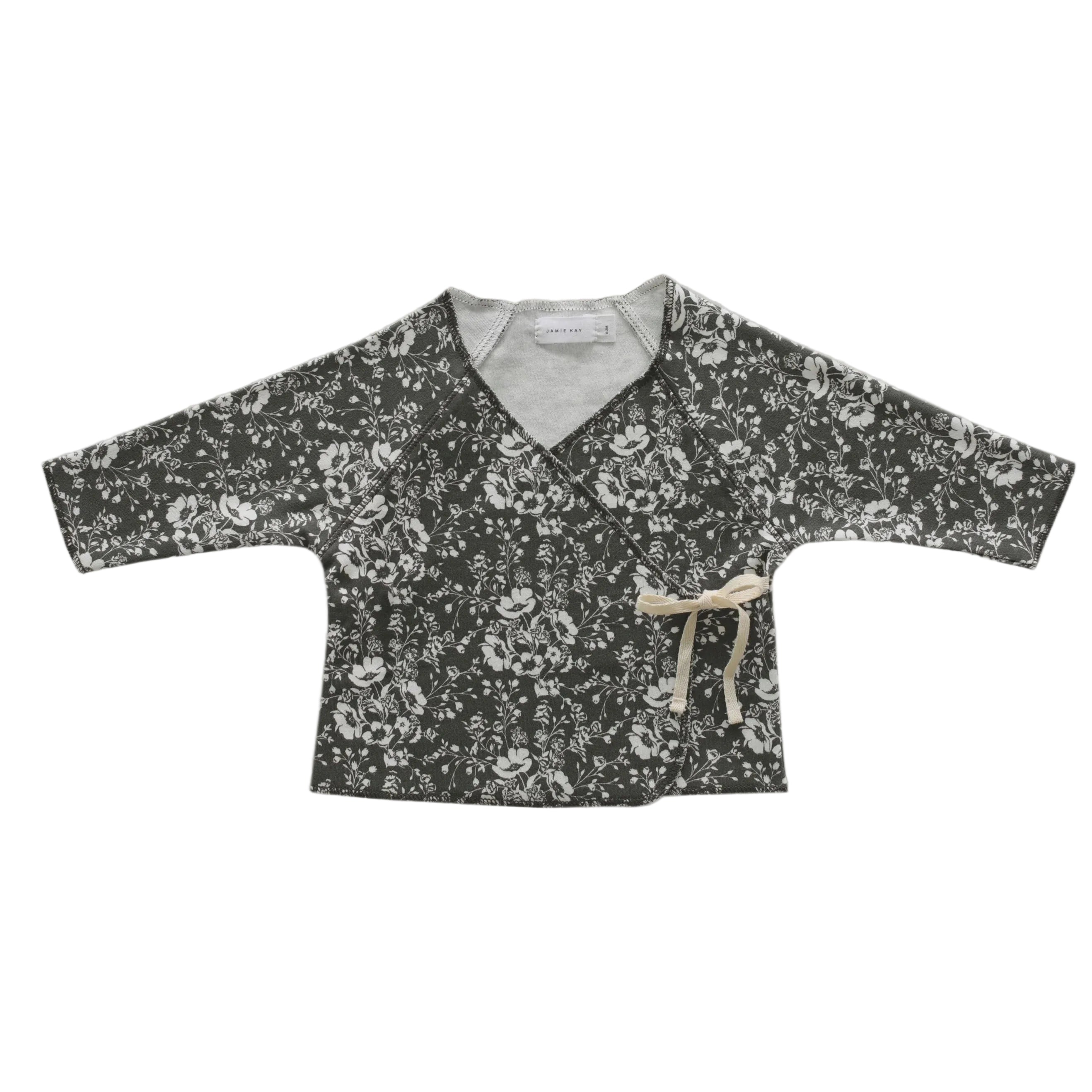 Organic Cotton Wrap Top - Emme Floral | Jamie Kay