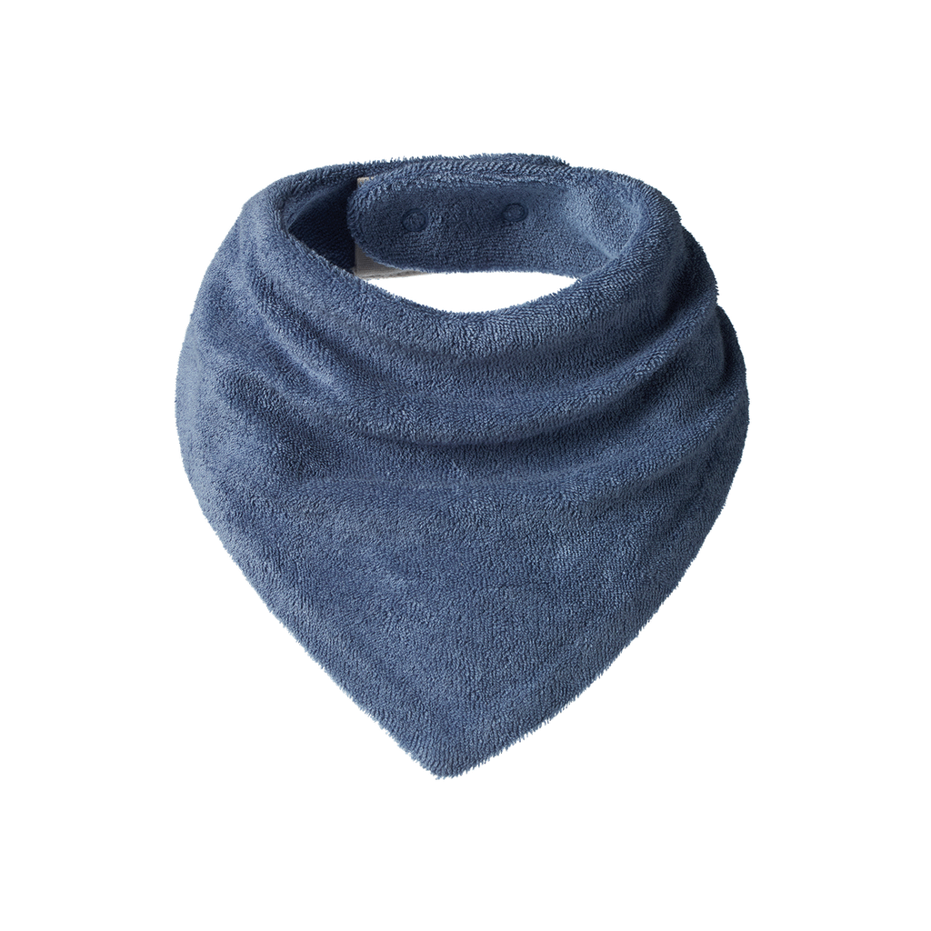 TRIANGLE BIB TERRY - Dusky Blue | Nature Baby
