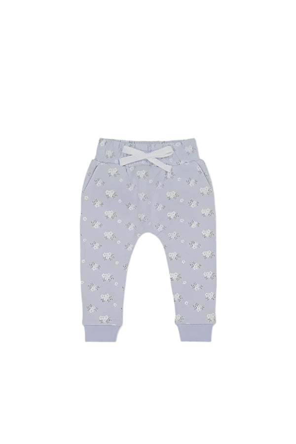 Organic Cotton Morgan Track Pant - Rose Floral Smoke | Jamie Kay