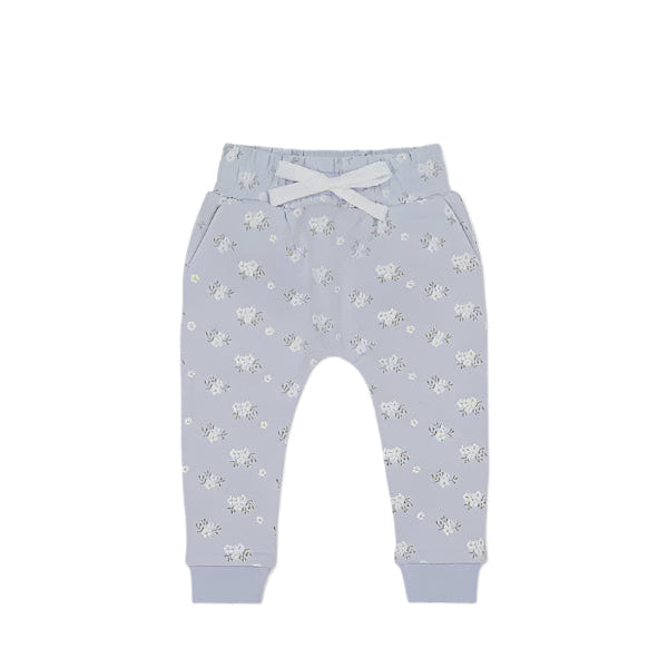 Organic Cotton Morgan Track Pant - Rose Floral Smoke | Jamie Kay