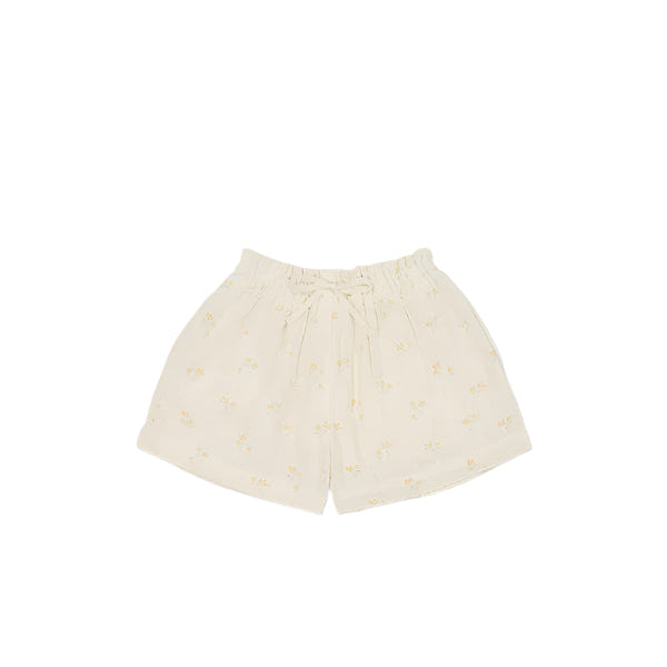 Organic Cotton Muslin Elodie Short - Pauline Chamomile | Jamie Kay
