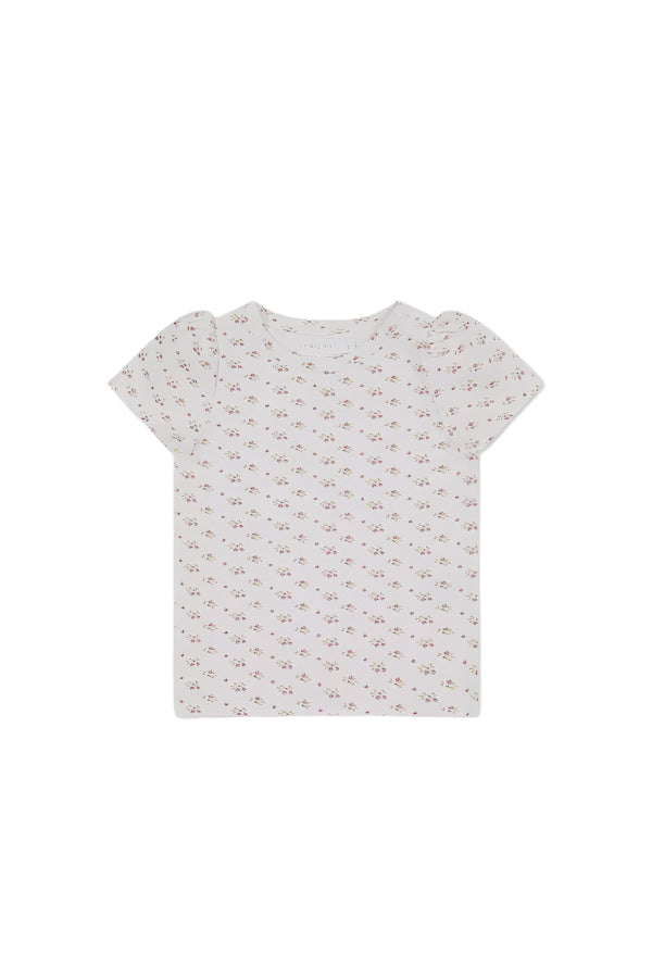 Organic Cotton Tasha Top - Rose Floral Pink | Jamie Kay