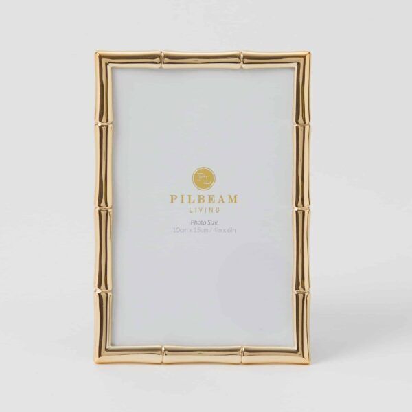 Bambury 4 x 6" Photo Frame - Gold | Pilbeam Living
