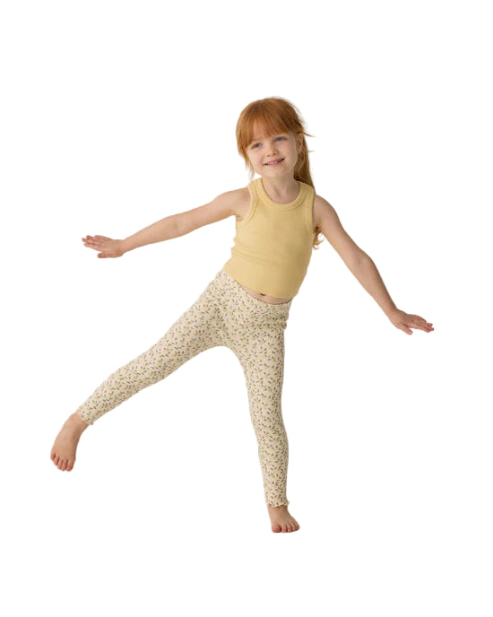 Ribbed Legging Set || Lemons, Yellow | Rylee + Cru