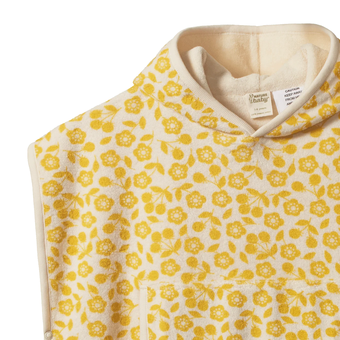 PONCHO TOWEL - Kitchen Garden Freesia Print | Nature Baby