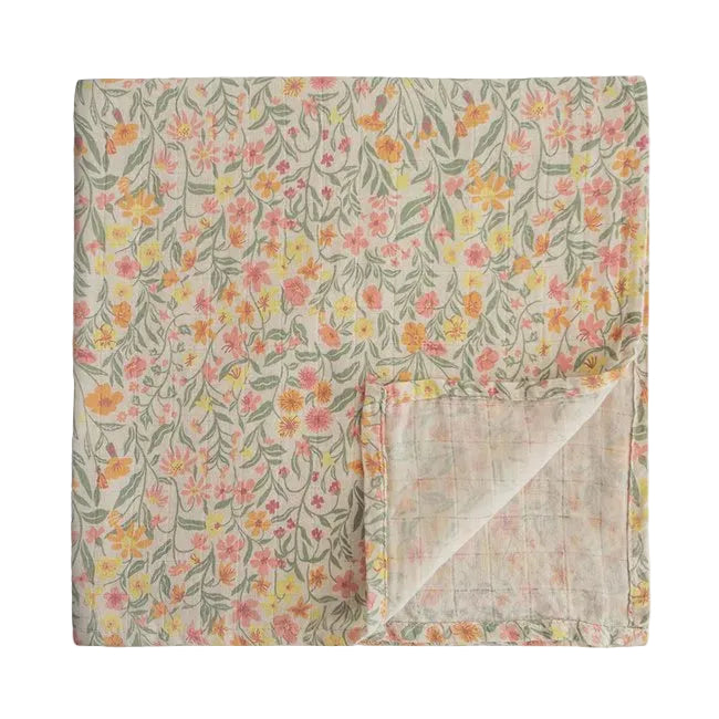 Swaddle - Pastel Blooms | Mushie