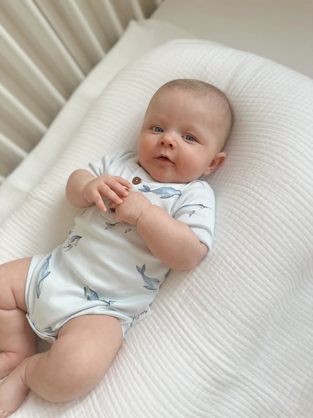 Under The Sea Henley Onesie || Blue | Aster & Oak