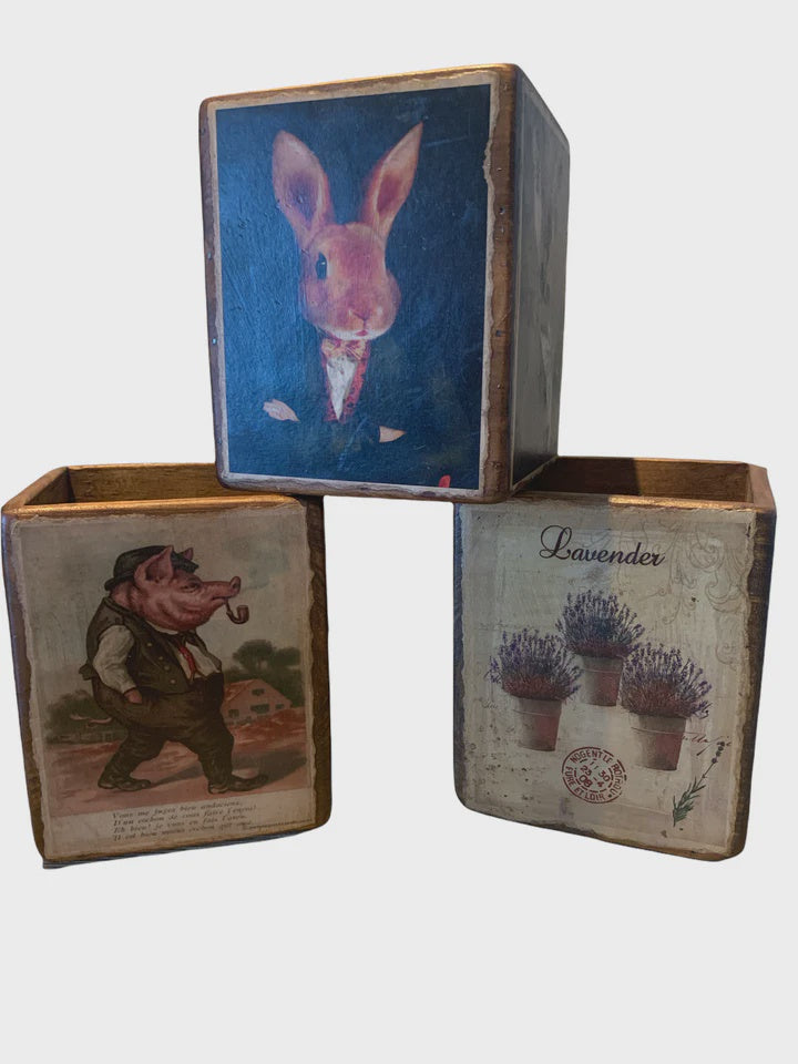 Cafe Box with Picture | Blue Goose Imports
