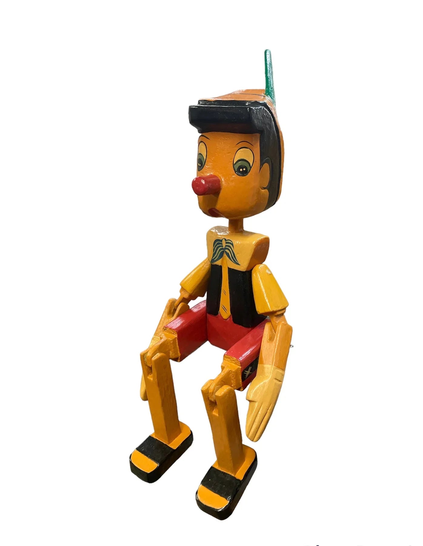 Small Wooden Sitting Puppet | Blue Goose Imports